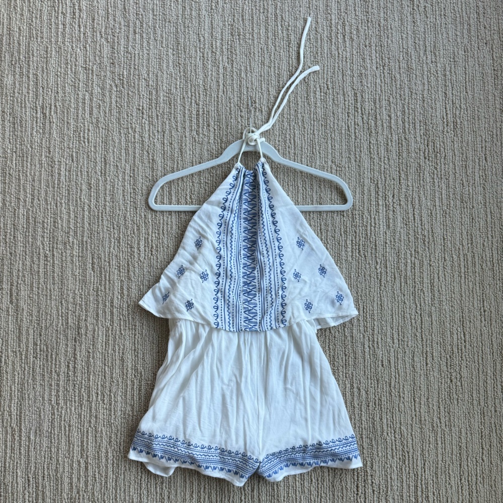 En Crème Halter Neck Romper